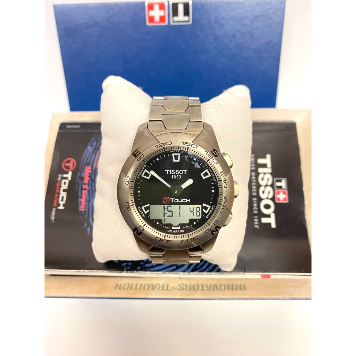 Tissot T Touch T047420A Titanium Swiss Made Smart Watch Full Pack