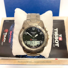 Tissot T Touch T047420A Titanium Swiss Made Smart Watch Full Pack