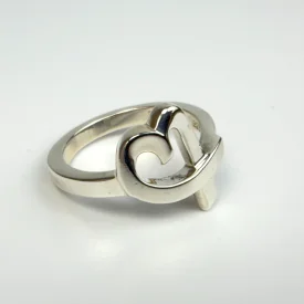 Tiffany & Co. Paloma Picasso Loving Heart Sterling Silver Ring - Size 5