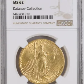  NGC MS 62 1908 No Motto $20 Saint-Gaudens Double Eagle