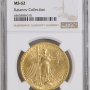  NGC MS 62 1908 No Motto $20 Saint-Gaudens Double Eagle