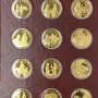VERY RARE GENIUS OF THOMAS JEFFERSON 24K Gold Plating on STERLING PROOF SET 1976