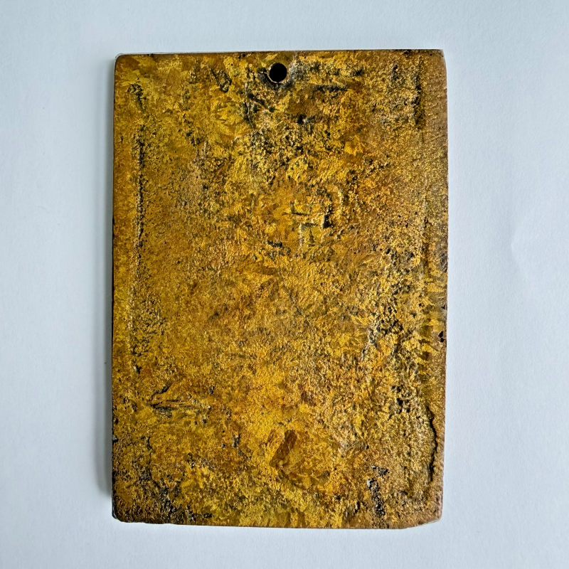 Antique Rare 17th C Spanish Gilt Bronze Saint Jerome Plaquette