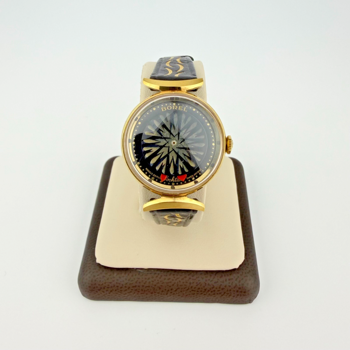 Working. Ernest Borel Cocktail Kaleidoscope 25mm Gold Dial, Manual Swiss Watch