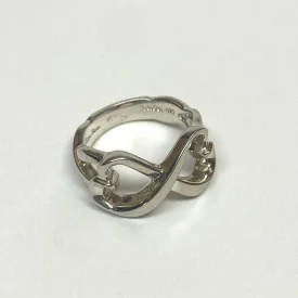 Tiffany & Co. Silver Paloma Picasso Loving Heart Band Ring Size 7