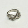 Tiffany & Co. Silver Paloma Picasso Loving Heart Band Ring Size 7