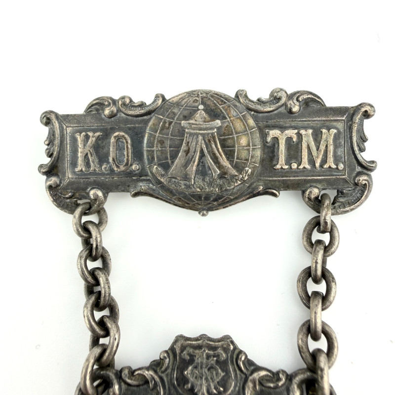 Astra Castra Numen Lumen K.O.T.M. Fraternal Pin Pinback Badge Whitehead and Hoag