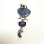 Sterling Silver Multi Gemstone Pendant