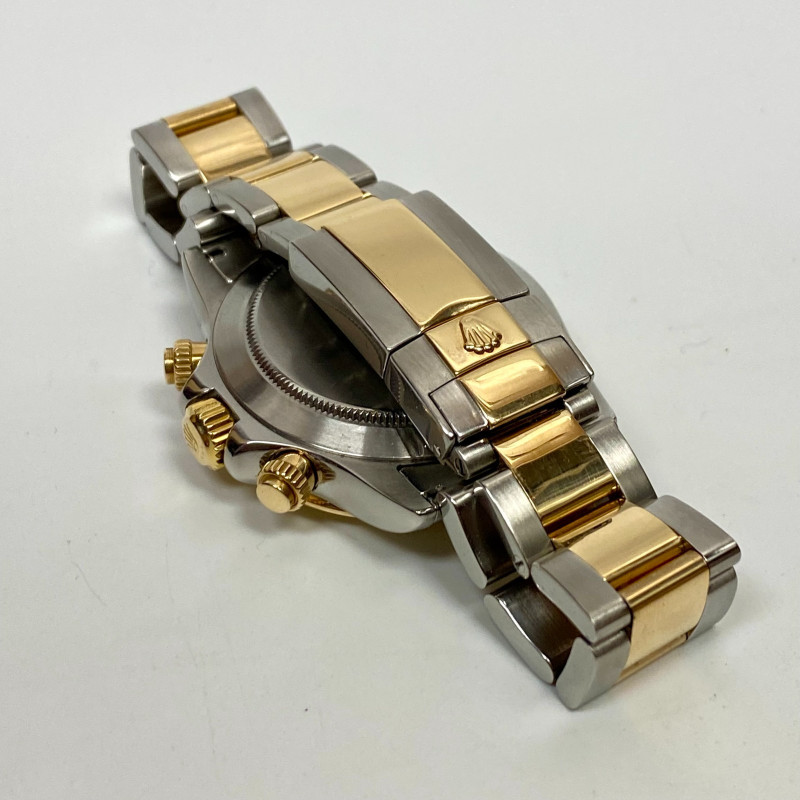 Pre-Owned Rolex Daytona 40mm 2 tone 18k Yellow Gold Watch 116523, 18k Gold Beze
