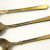 6 Demitasse Spoon Set Enamel Gilt Sterling Silver Ela Denmark