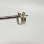 Authentic PANDORA 925 Organically Shaped 19 mm Hoop Earrings
