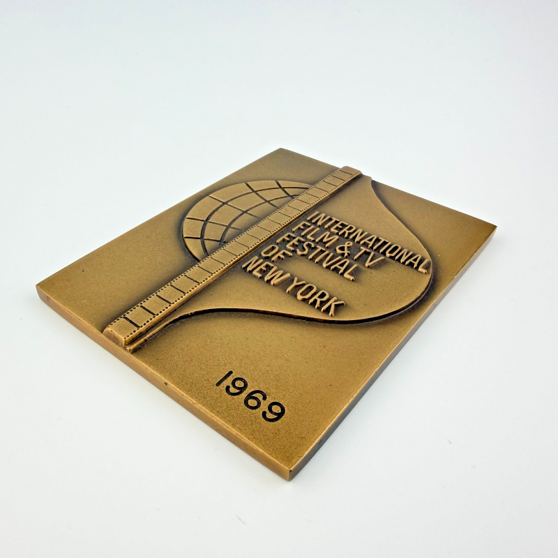 1969 Bronze Medal International Film & TV Festival of New York by Medalucart.co