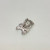 Silver pendant, 925 skull with CZ, Stamped 925