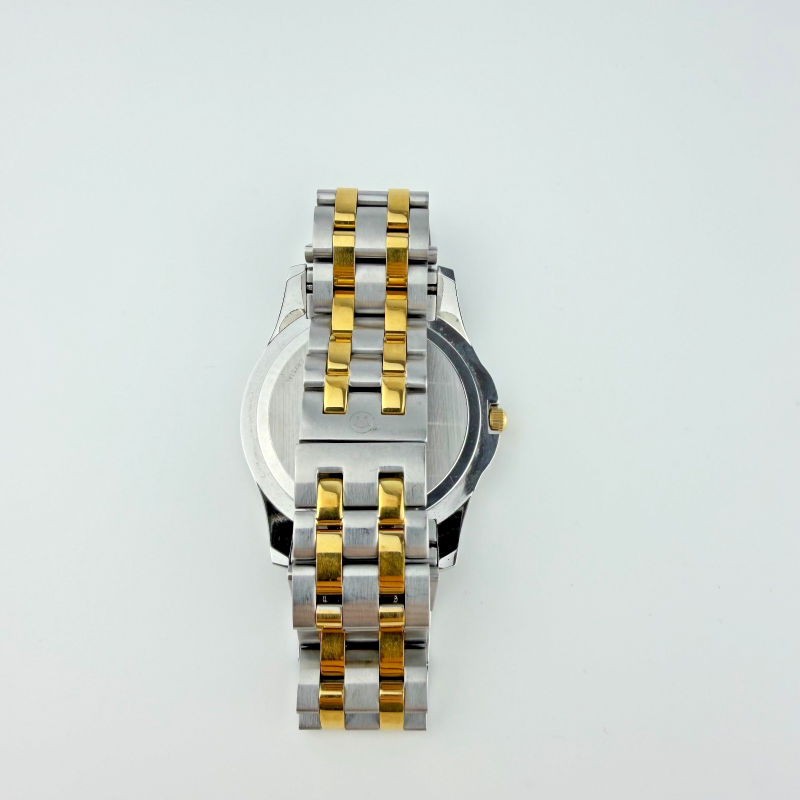 Movado Museum Two Tone Stainless Steel Men's Watch Black Dial 40 mm
