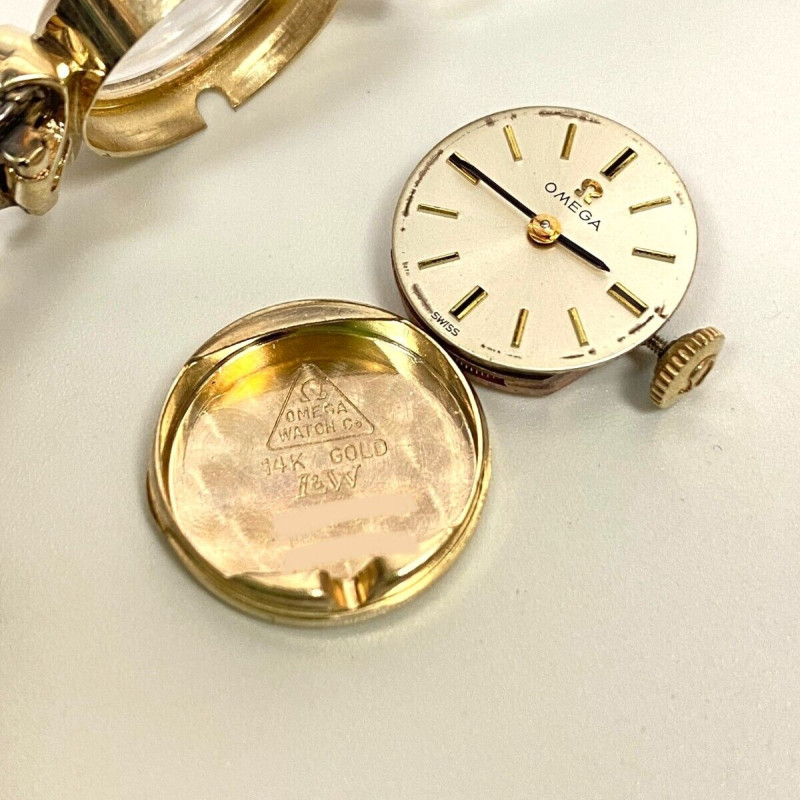 Vintage Omega Ladies Wrist Watch 14K Gold, 10K GF Band WORKING -17 Jewels Vintage Omega Ladies Wrist Watch 14K Gold, 10K GF Band WORKING -17 Jewels