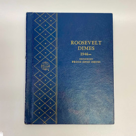 Complete Album #9587 Roosevelt Dimes 1946- including proof-only issues, 78 coins