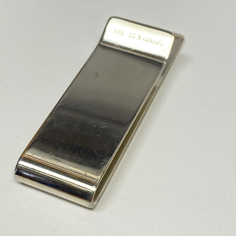 Tiffany & Co.  Money Clip Sterling Silver 925, With initials M.C.