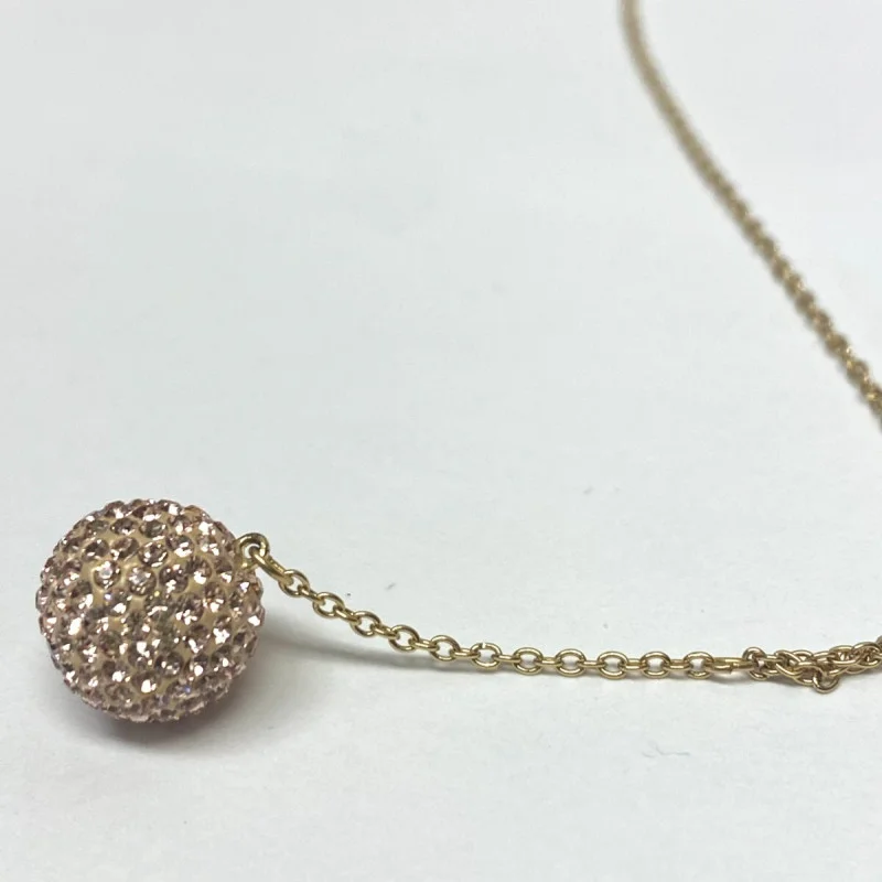 SWAROVSKI CRYSAL BALL Pendant Necklace 18"