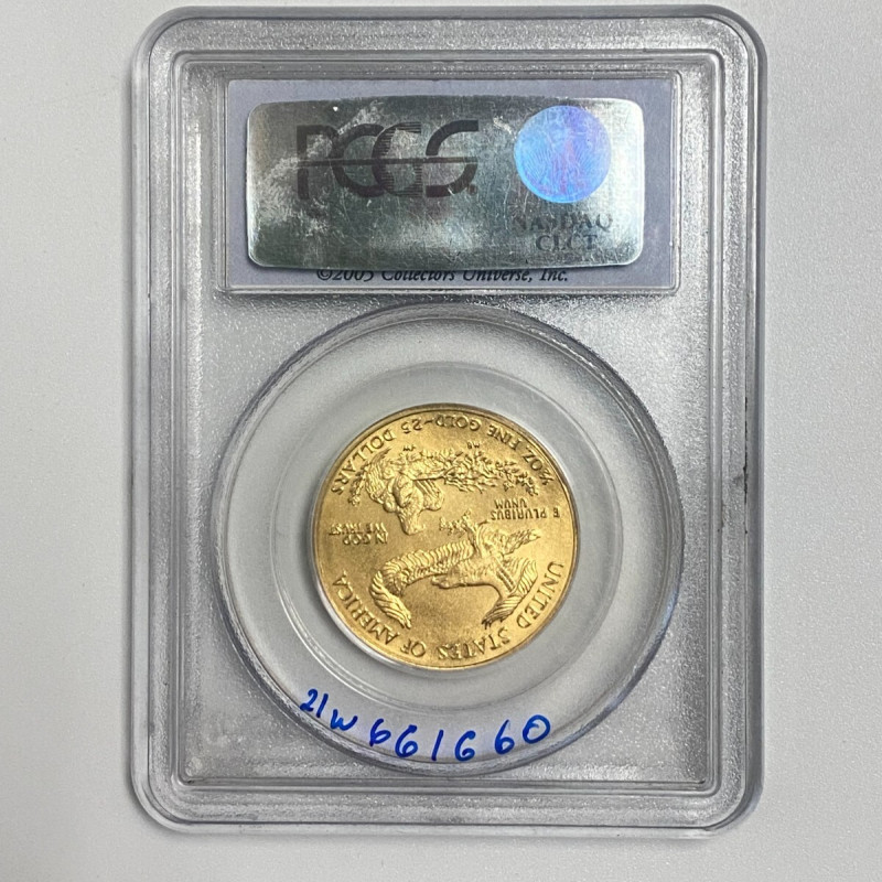 2005 G$25 1/2 oz Gold Eagle PCGS MS-69 2005 G$25 1/2 oz Gold Eagle PCGS MS-69