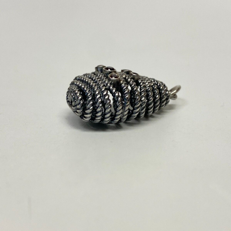 Auth Pandora Silver Hidden Romance Pendant 390337RHL-90 Auth Pandora Silver Hidden Romance Pendant 390337RHL-90