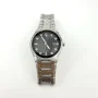 Bulova Diamond Silver Tone Black MOP Date Dial Womens Dress Watch 96R132