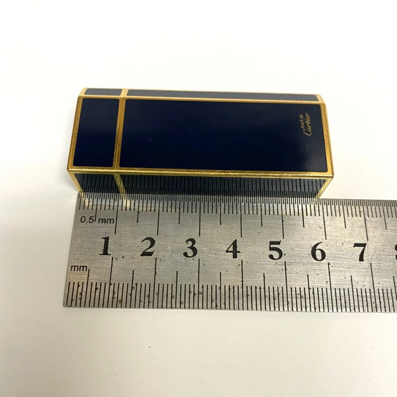 Vintage Cartier lighter Silver Lacquer Gold Plated 1970s