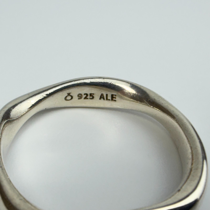 Pandora Liquid Silver Flow Size 8.5 Sterling Silver 925 Ring Retired Signed ALE