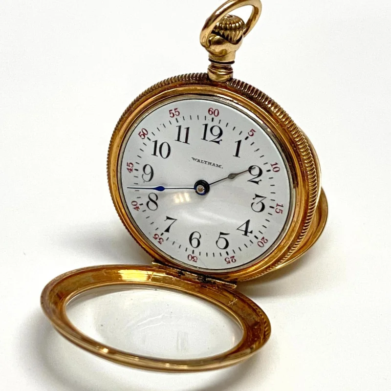 Rare American Waltham W.W.C. MFG.CO 14K U.S ASSAY Pocket Watch, With Engraving