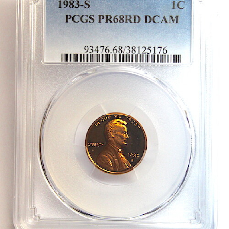 1983 S PR 68RD DCAM LINCOLN MEMORIAL PENNY 1C