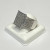 RHODIUM OVER Sterling Silver Ring ROUND DIAMOND 1.00ctw, SIZE 11