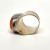 Superb Vintage Sterling Silver Salmon Orange Coral Ring Size 7.25 Superb Vintage Sterling Silver Salmon Orange Coral Ring Size 7.25