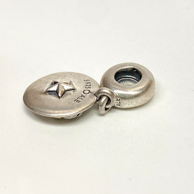 Sterling Silver Retired Pandora Year of the Cow  Chinese Zodiac Charm CAT RESCUE