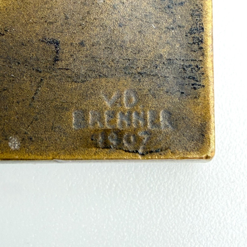 Bronze plaque with Professor Adolph Werner, Artist: Victor David Brenner, 1907