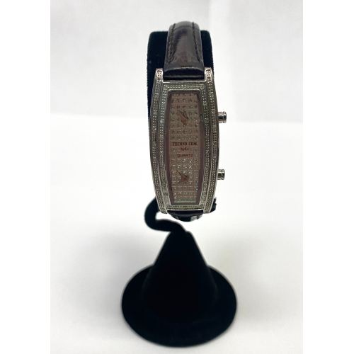 TECHNO COM BY KC Diamond Watch Japan Unusual Shape Pink Ladies Watch TECHNO COM BY KC Diamond Watch Japan Unusual Shape Pink Ladies Watch