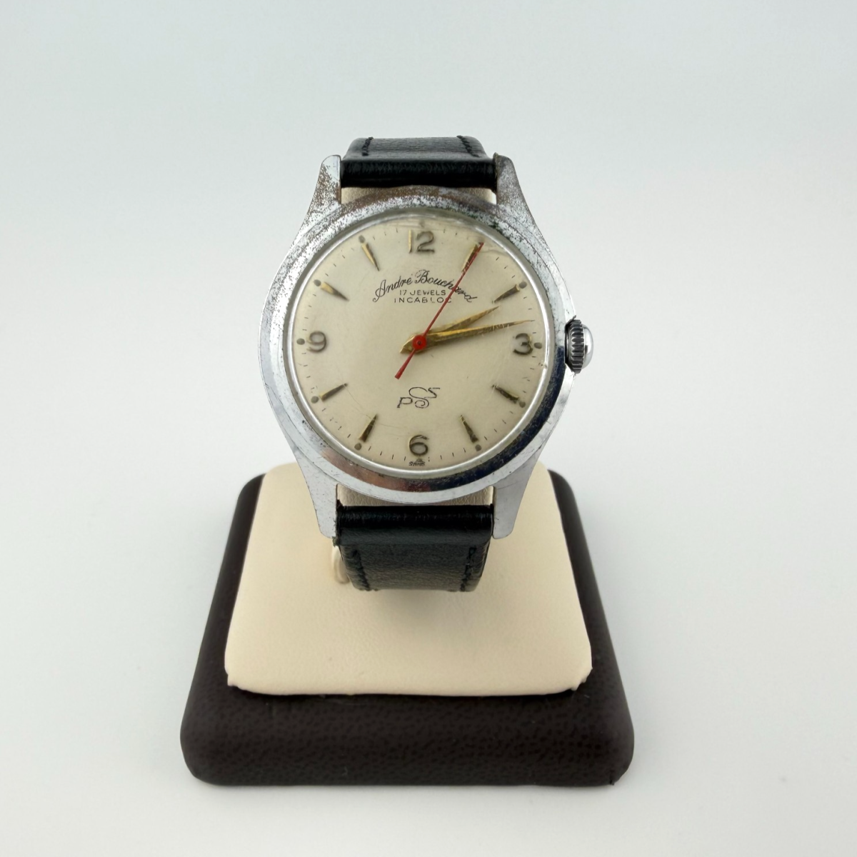 Vintage Men's André Bouchard 17 Jewels Incabloc Watch Anti-Magnetic