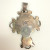 Mexico 825 Silver Amethyst Coral & Turquoise Pendant