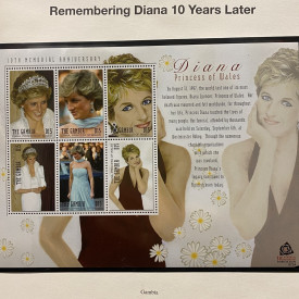 GAMBIA Princess Diana MNH sheetlet