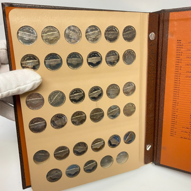 Dansco Album 7113 Jefferson Nickels 1938-1976 Coin Collectors, 158 coins