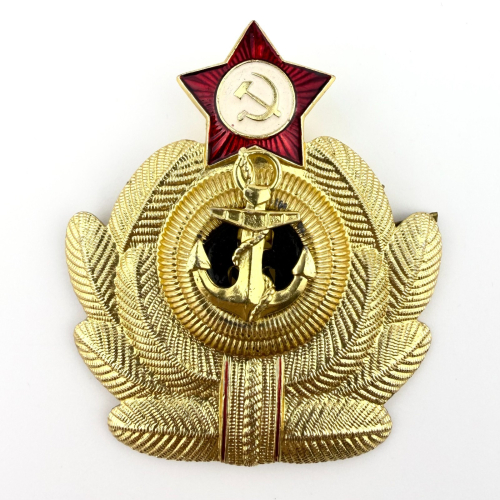 USSR Soviet Navy Fleet NAVAL OFFICER HAT cap BADGE “Crab” Original Cold War era USSR Soviet Navy Fleet NAVAL OFFICER HAT cap BADGE “Crab” Original Cold War era