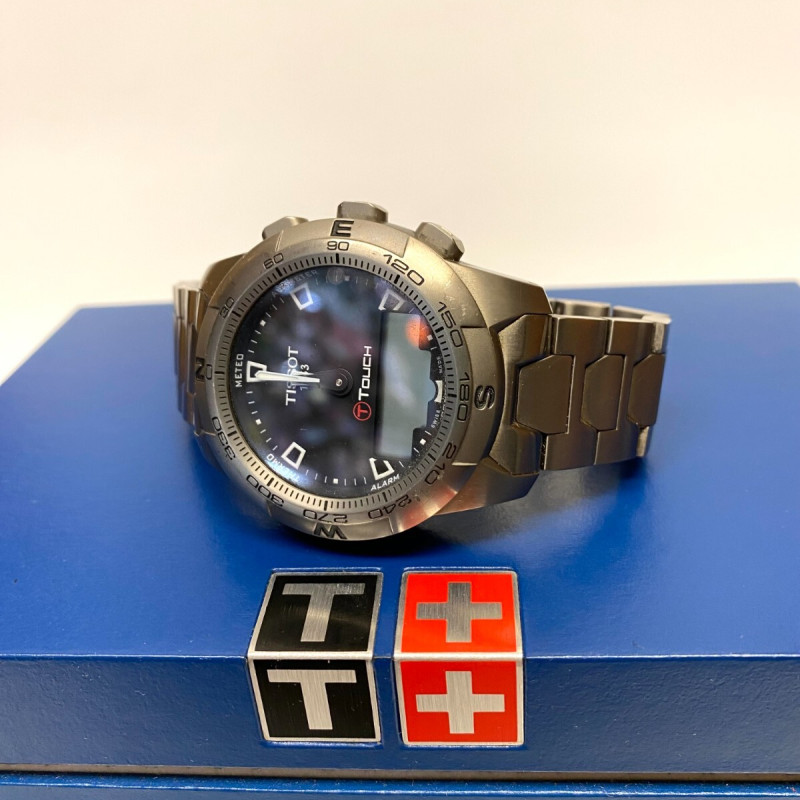 Tissot T Touch T047420A Titanium Swiss Made Smart Watch Full Pack