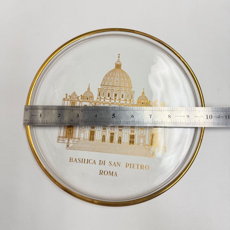 Vintage Orrefors Crystal Sweden Basilica di San Pietro Limited Edition Plate