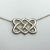 Tiffany & Co. Sterling Picasso Celtic Love Knot Pendant Necklace 16"