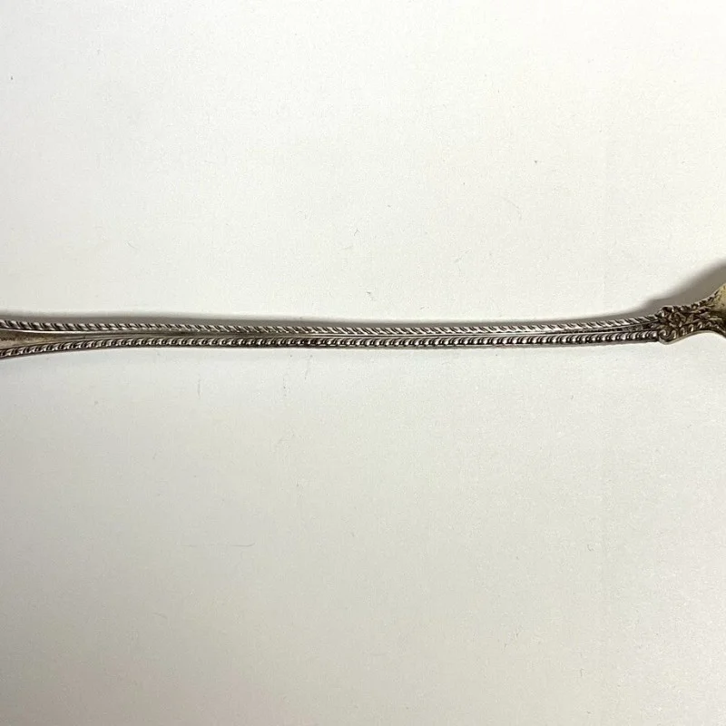 1899 Decorative Slotted Sterling Silver Serving 8 1/2 ''Spoon 