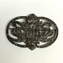 Vintage Designed Flower Patterned Marcarsite Brooch Pin