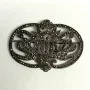Vintage Designed Flower Patterned Marcarsite Brooch Pin