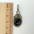 Vintage 925 Sterling Silver - Black Onyx Round Dangle Earrings