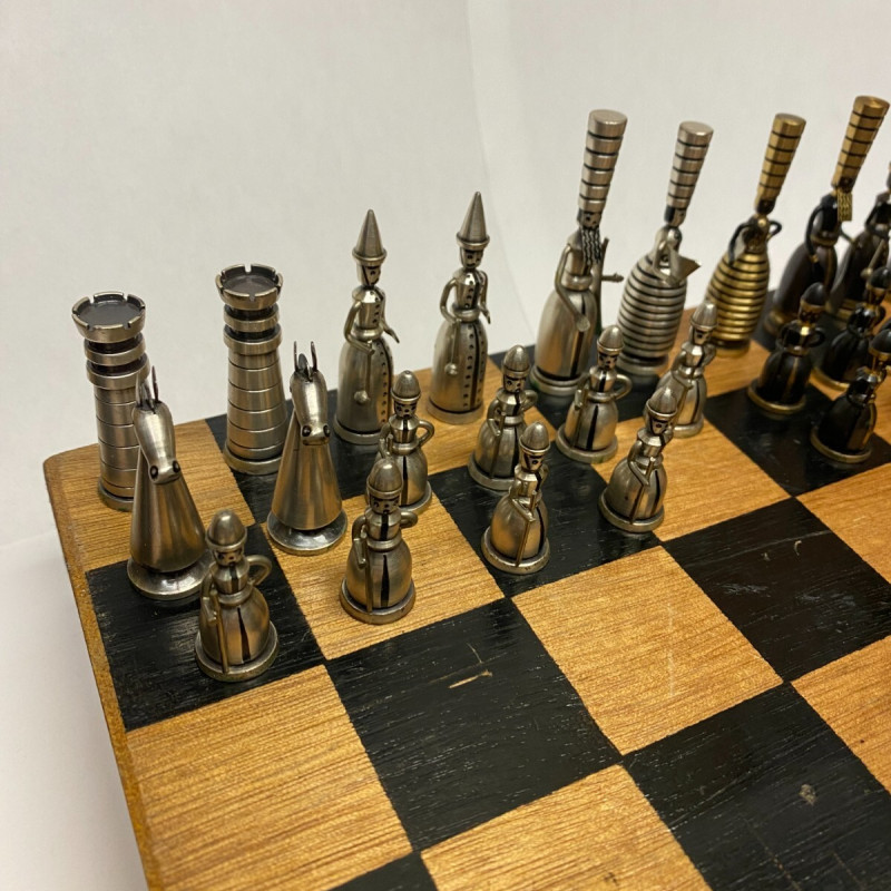 Collection of 31 Vintage Israel by Hans Teppich Artist Judaica Bronze Figurines