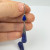 Sterling Silver Lapis Lazuli Bead Vintage Dangle Pierced Earrings