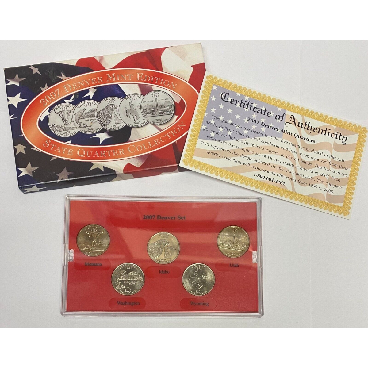 2007 Denver Mint Edition. State Quarters. Uncirculated.