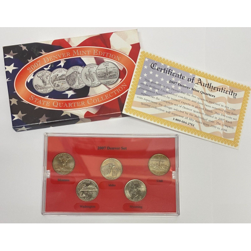 2007 Denver Mint Edition. State Quarters. Uncirculated. 2007 Denver Mint Edition. State Quarters. Uncirculated.